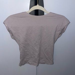 Grey backless top. So soft and comfy. Perfect to dress up or down!